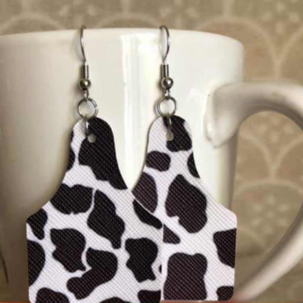 Holstein earrings